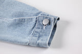 Vintage Patchwork Print Denim Jacket