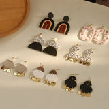 Body Clay Texture Lacquered Acrylic Earrings