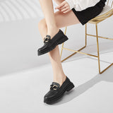 Leather Shoes College Style
