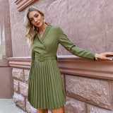 Cross V-Neck Dress
