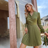 Cross V-Neck Dress