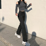 Striped Straight Leg Pants