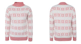 Half High Neck Christmas Snowflake Sweater