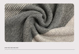 Contrasting Color Cloak Shawl Sweater Coat