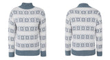 Half High Neck Christmas Snowflake Sweater