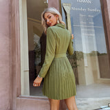 Cross V-Neck Dress