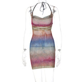 Sexy See-through Halter Dress