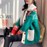 Thickened Christmas Cardigan