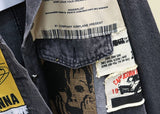 Patchwork denim jacket