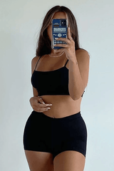 SHORT SLIM BLACK