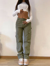 Pantalon cargo kaki