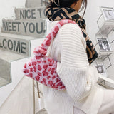 Plush Underarms One-shoulder Handbag