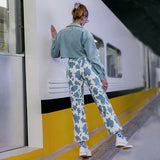 Autumn Casual Lace-Up Casual Pants