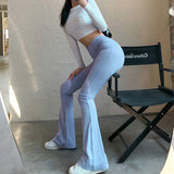 High-waist Micro-cut Stretch Casual Trousers