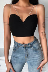 Sexy Lady Style Body Shaping Temperament Base Wrap Top