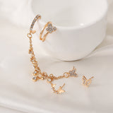 Mini Fashion Star Moon Butterfly Studs Earrings