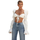 Flared Sleeves Short shirt