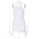 Sexy Round Neck Short Dress