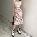 High Waist Slim Wrap Hip Skirt