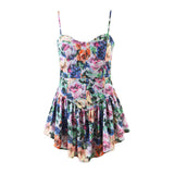Vacation Style Short Suspender Dress