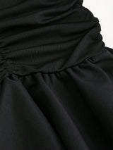 Robe mini dos nu col en V