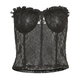 Lace tube top
