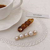 Korean Wild Chain Pearl Hairpin