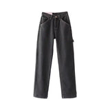 casual high waist loose jeans