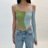 Knitted Street Shooting All-match Top