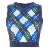 plaid stacking and outer sweater