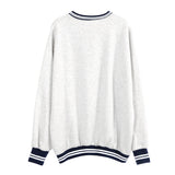Casual Long-sleeved Printed Sweater