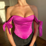 Satin Tunic Halter Strap Top