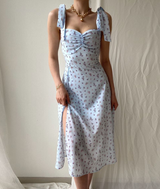 Light Blue Sexy Strappy Dress