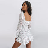 Folded Ruffle Short Dress