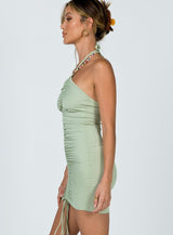 AVERY MINI DRESS SAGE
