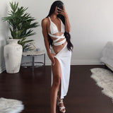 Sexy Two-piece Suit With Lace-up Multi-wear