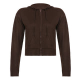 Slim Zipper Casual Hooded Sweater