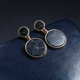 Marble Geometric Earrings