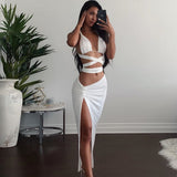 Sexy Two-piece Suit With Lace-up Multi-wear