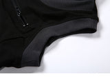 Printed stitching contrast sports vest