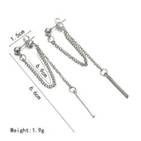 Silver Tassel Earrings