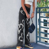 Hearts high waist straight jeans