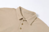 Long-sleeved Half-open Collar Sweatshirt