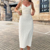 Mid Length Slit Dress