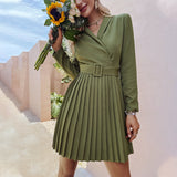 Cross V-Neck Dress