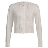Slim Zipper Casual Hooded Sweater