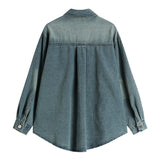 Retro Long-sleeved Denim Shirt