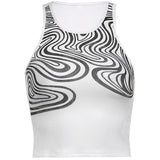 Slim Butterfly Embroidered Short Vest