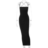 Halter Back Strap Dress