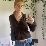 Slim Zipper Casual Hooded Sweater